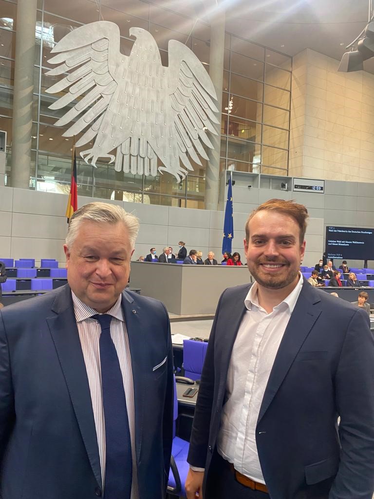 Michael nk, MdB aus Heilbronn und Valentin Abel, MdB aus Schwäbisch Hall-Hohenlohe