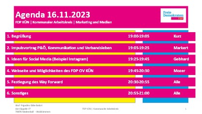Agenda